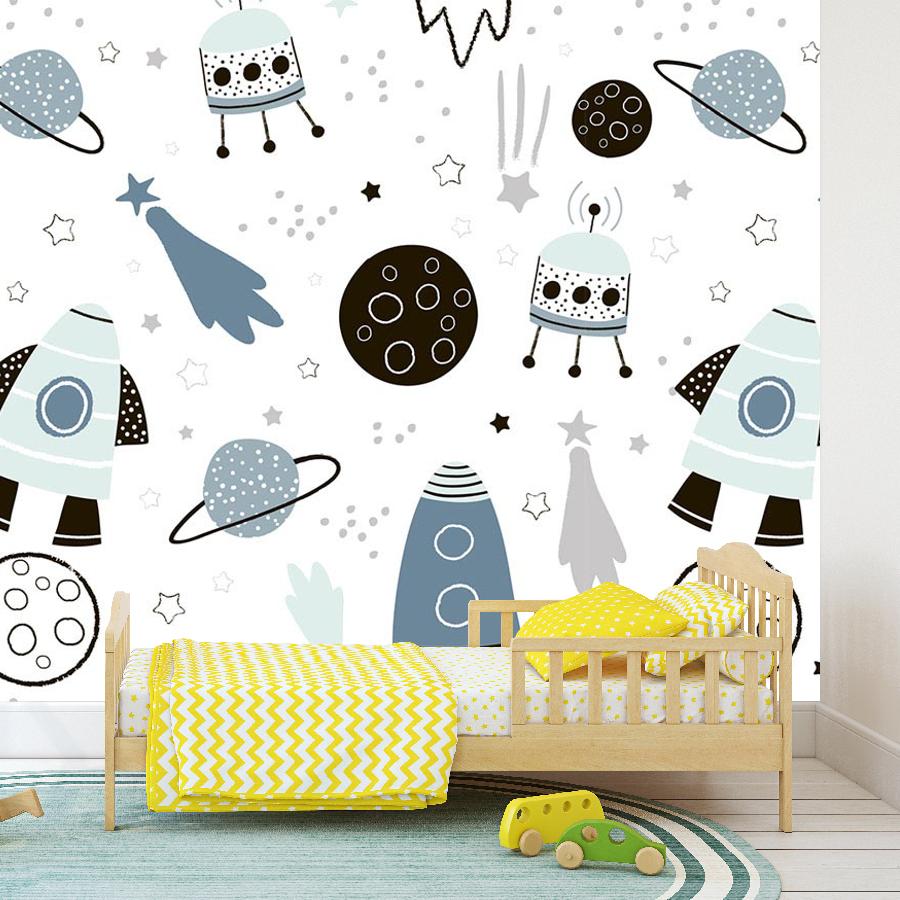 фотообои космос серый 12-696