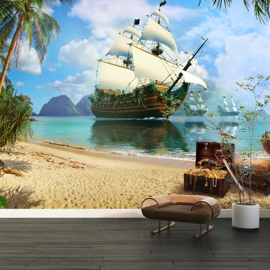 фотообои корабль у берега 19-0003 фотообои корабль у берега 19-0003