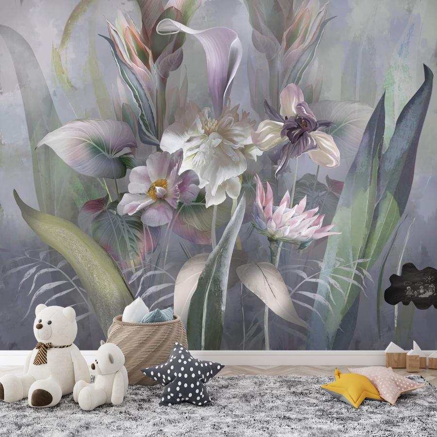 фотообои букет с цветами 3д