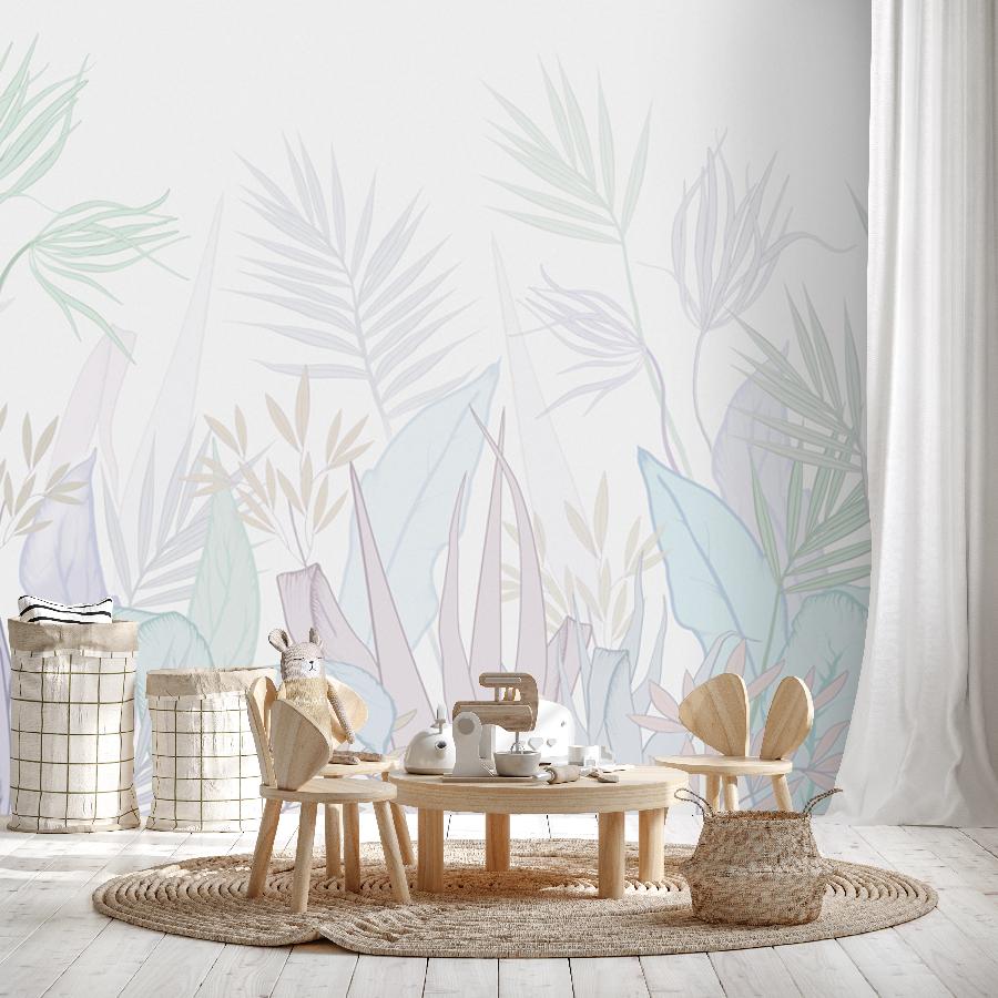 фотообои ботаника светлая 13-224