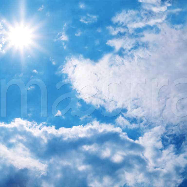 Фотообои Облака с ясным солнцем
