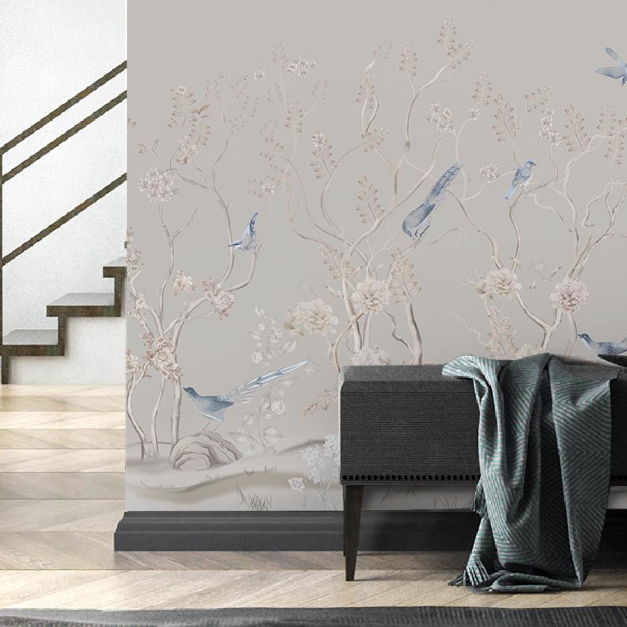 фотообои шинуазри, роспись на стене 14-981