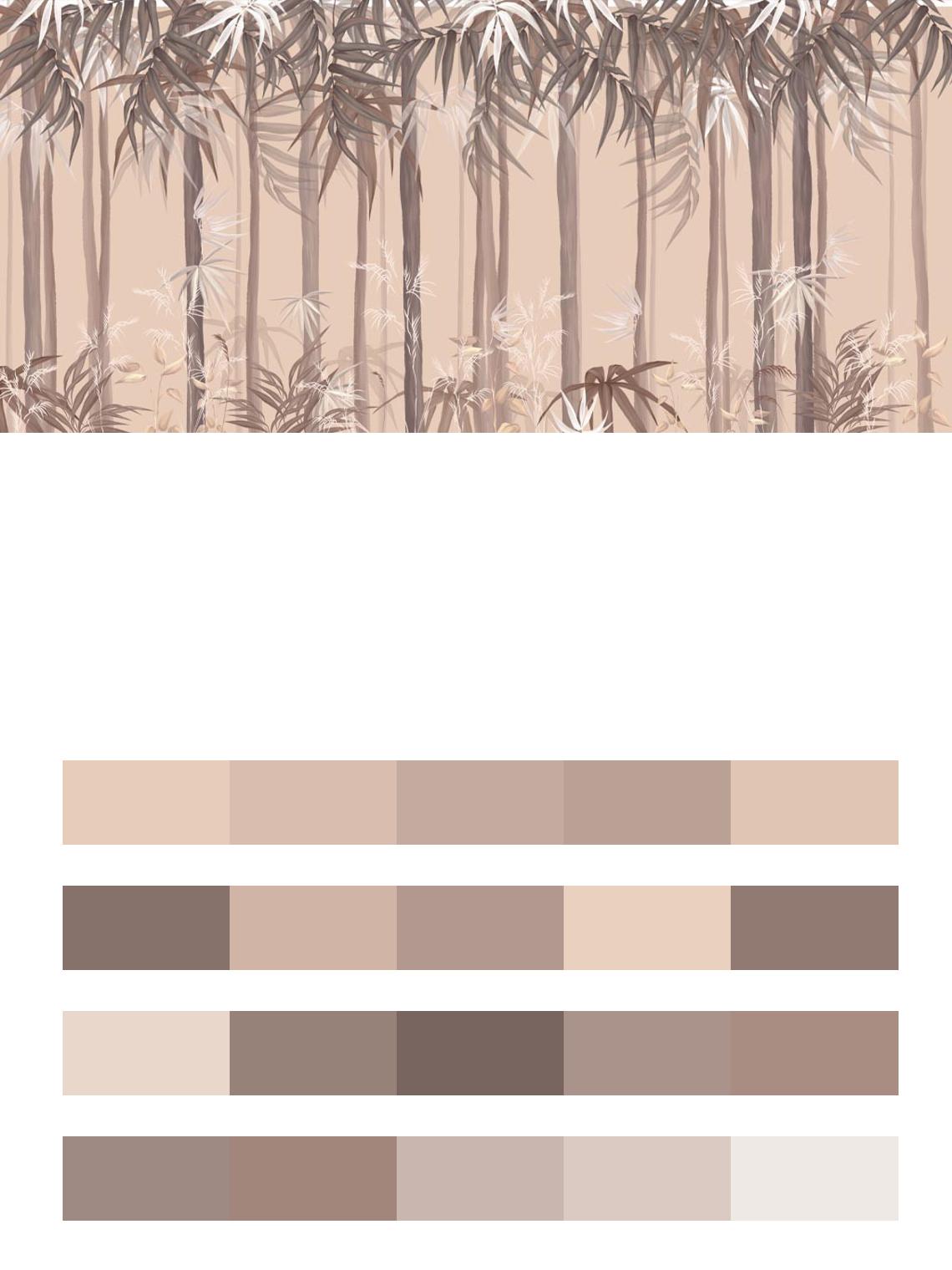 Бамбуковый лес цвета