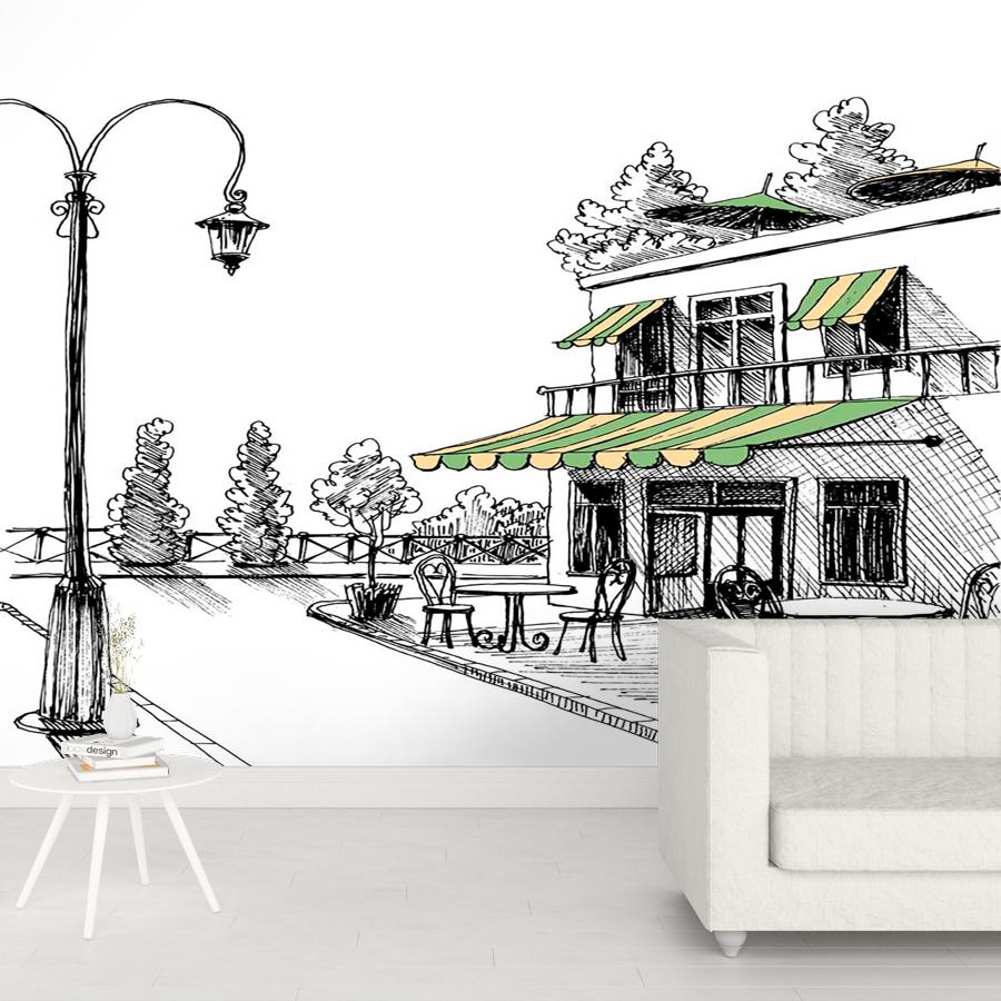 фотообои фонарь на улице 9-134