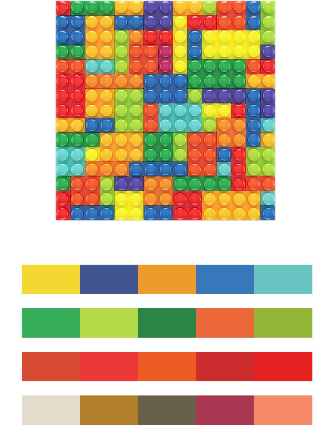 Цветной Лего конструктор цвета