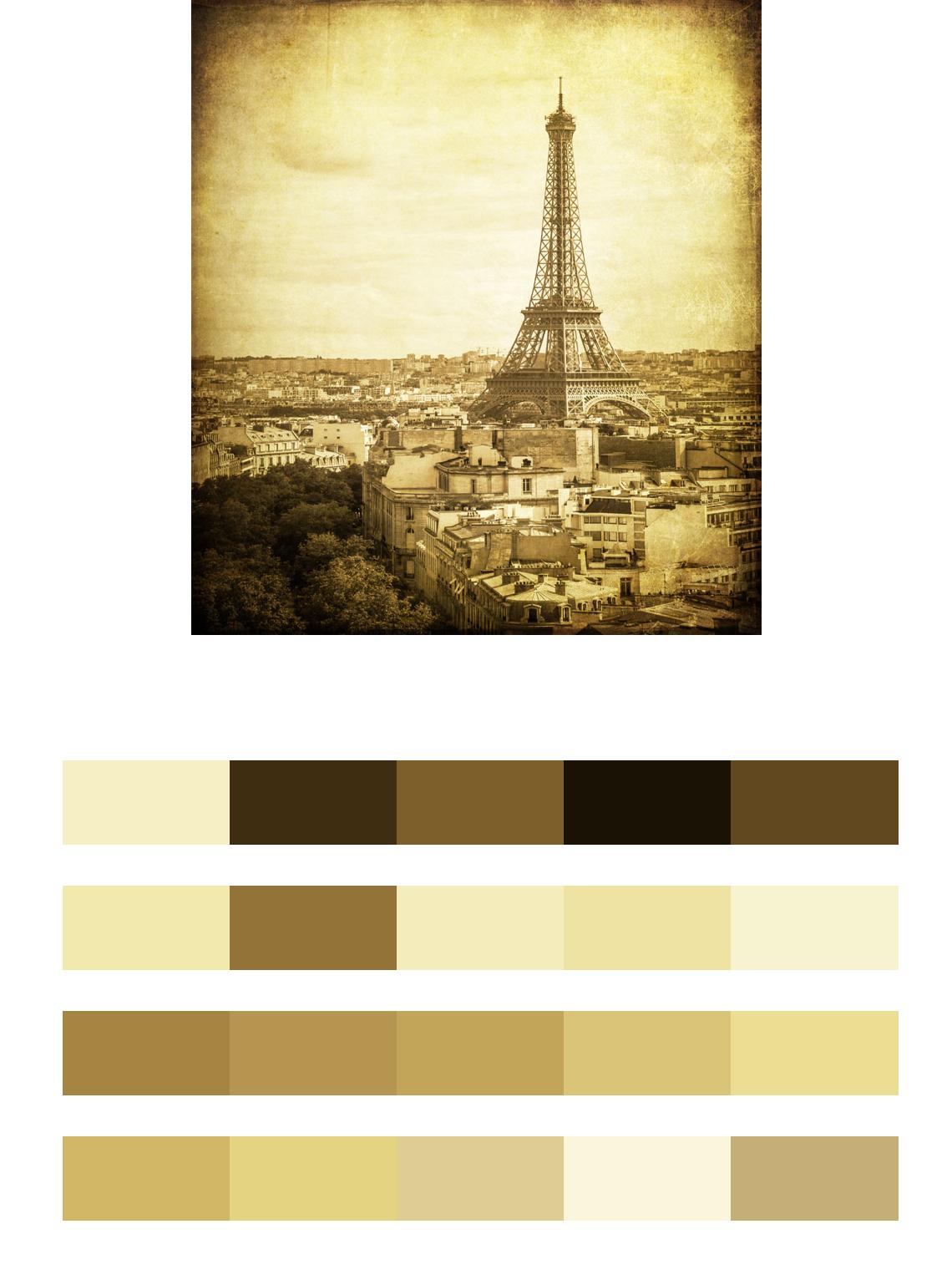 Париж в сепии цвета