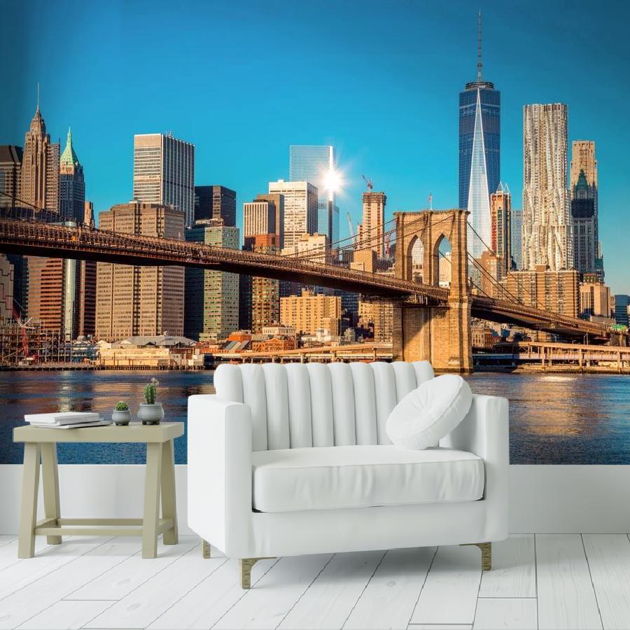 бруклинский мост в ясную погоду 9-832