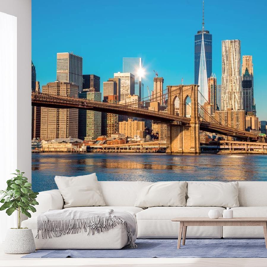 бруклинский мост в ясную погоду 9-832