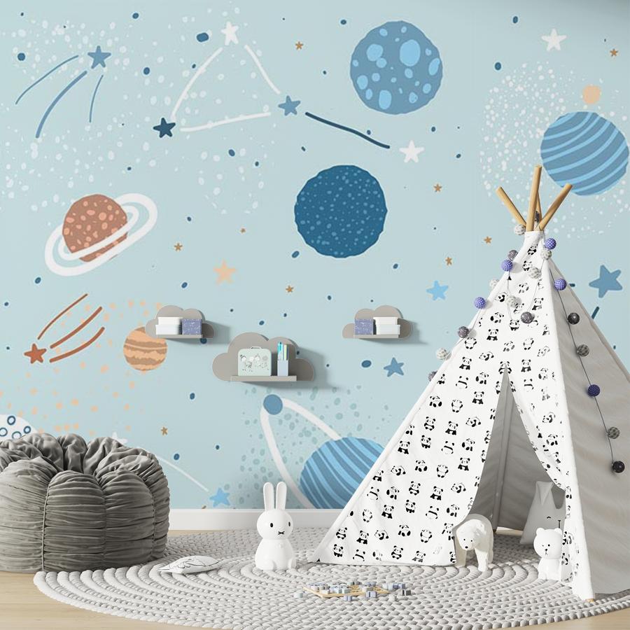 фотообои космос бирюзовый 12-705 фотообои космос бирюзовый 12-705