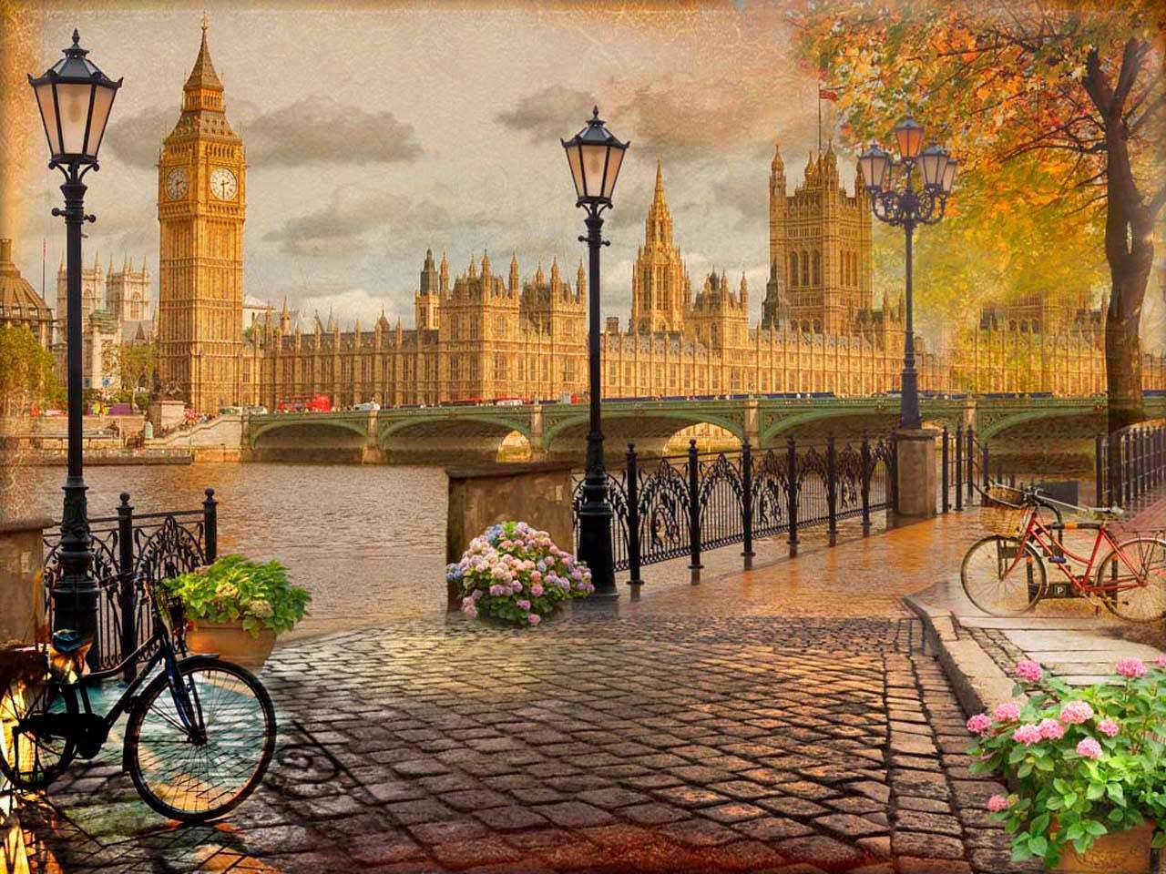 набережная лондона с видом на тауэрский мост 5-108