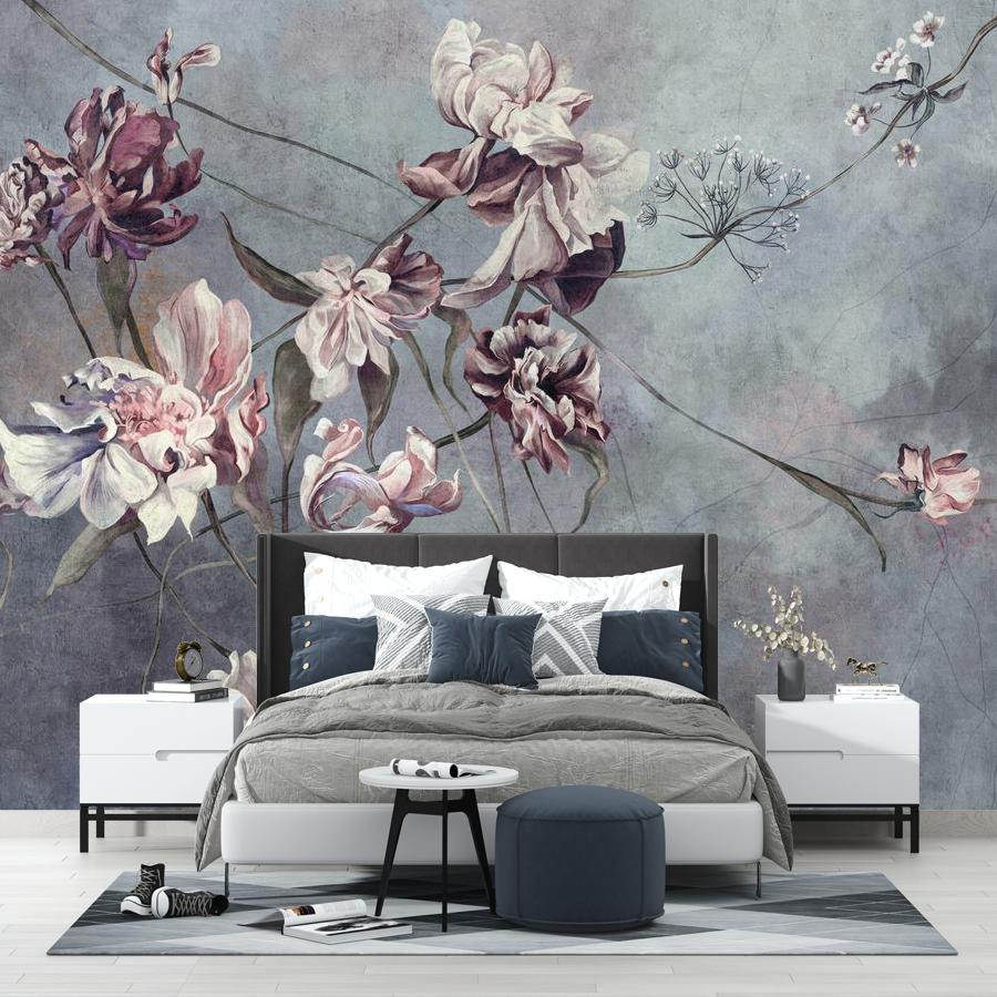 фотообои цветы арт на темном 12-1887