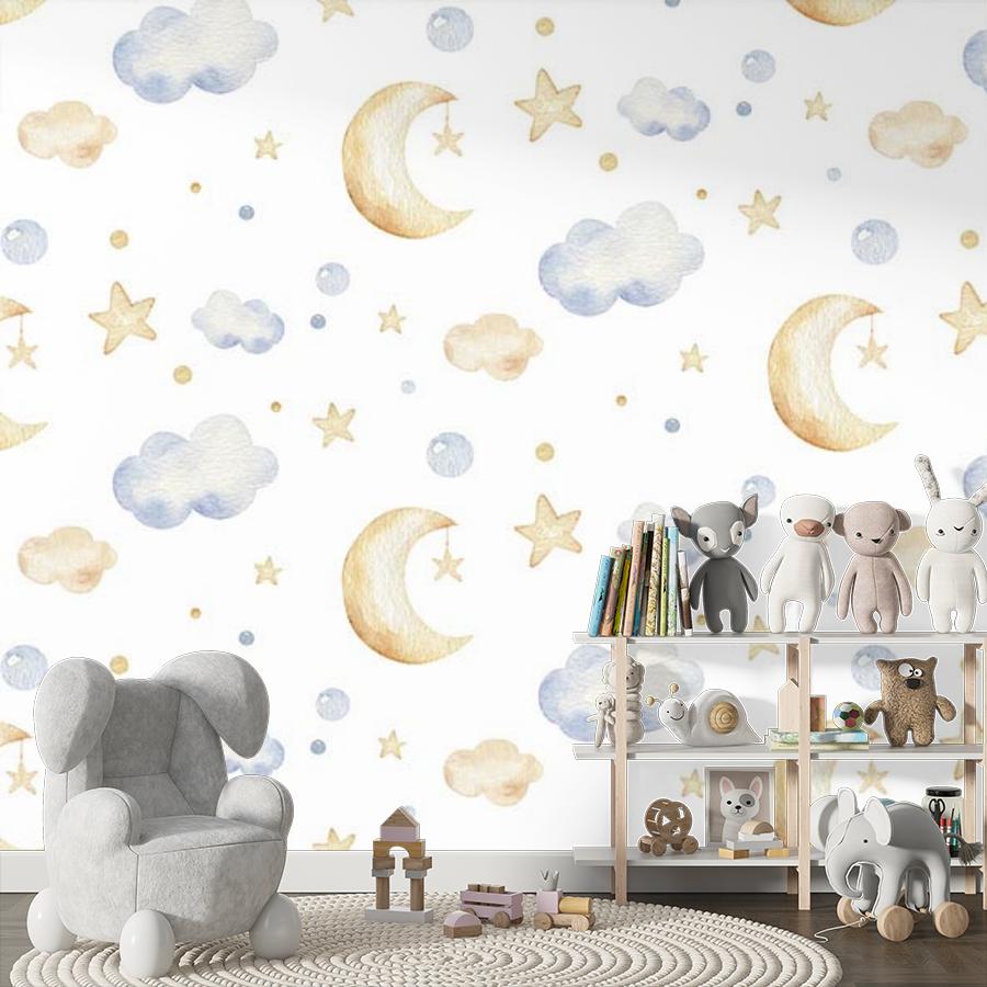 Фотообои и фотообои облака и месяц 12-659