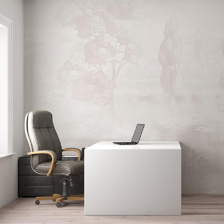 фотообои деревья бежевые в дымке 13-1078