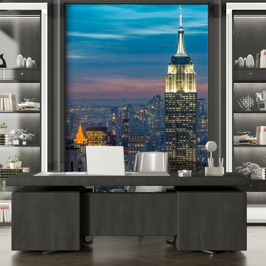 ночной нью йорк красивый 9-837