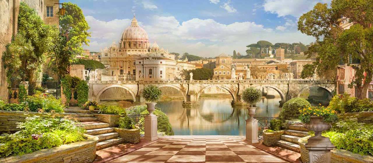 фотообои 3д панорама с видом на город 7-236