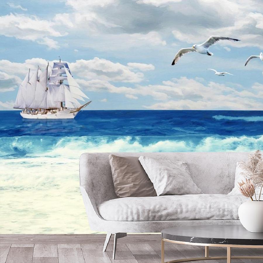 фотообои корабль в море 14-960