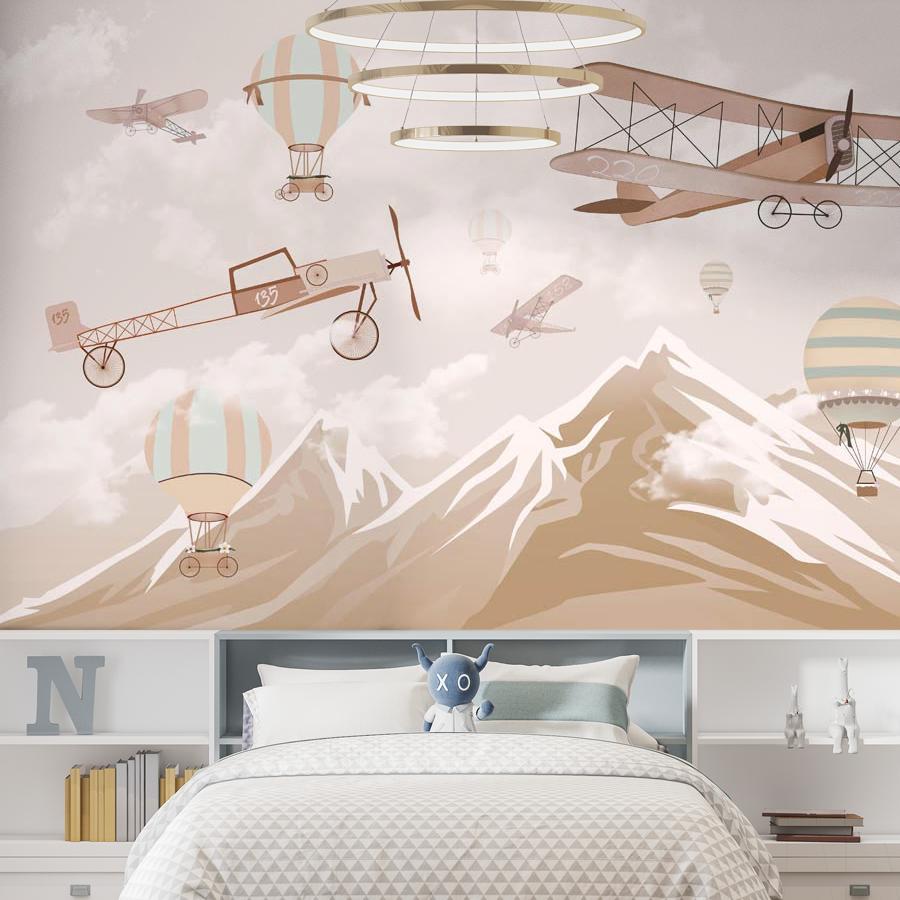 фотообои самолет в горах 12-1141 фотообои самолет в горах 12-1141