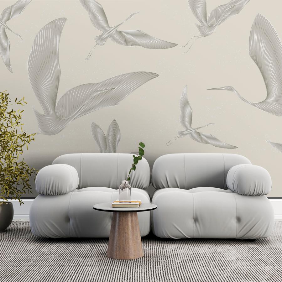 фотообои журавли летят 14-1245