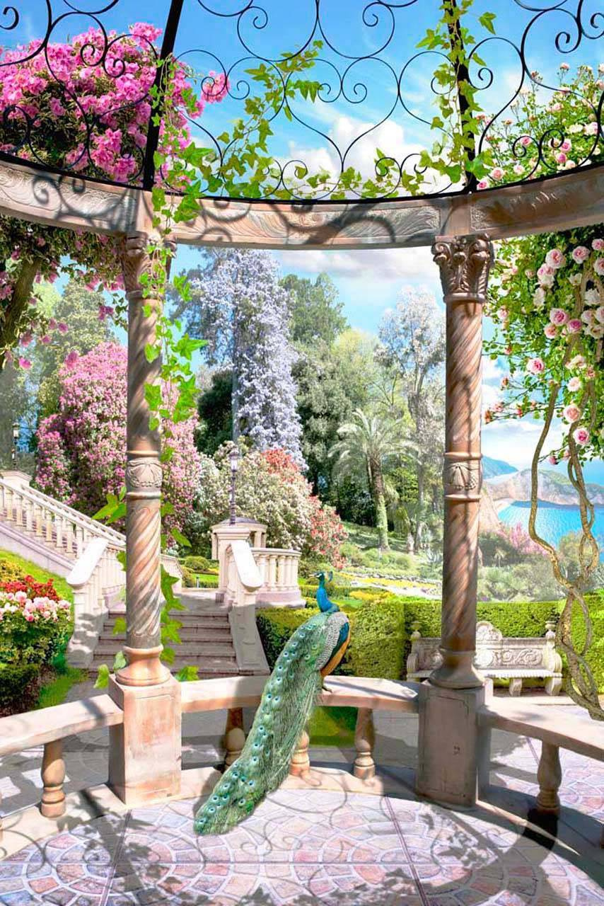 Фотообои Райский сад на берегу залива