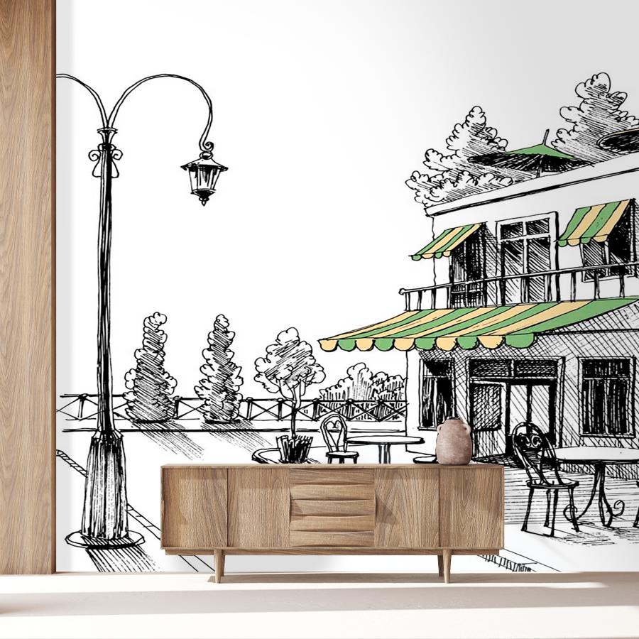 фотообои фонарь на улице 9-134