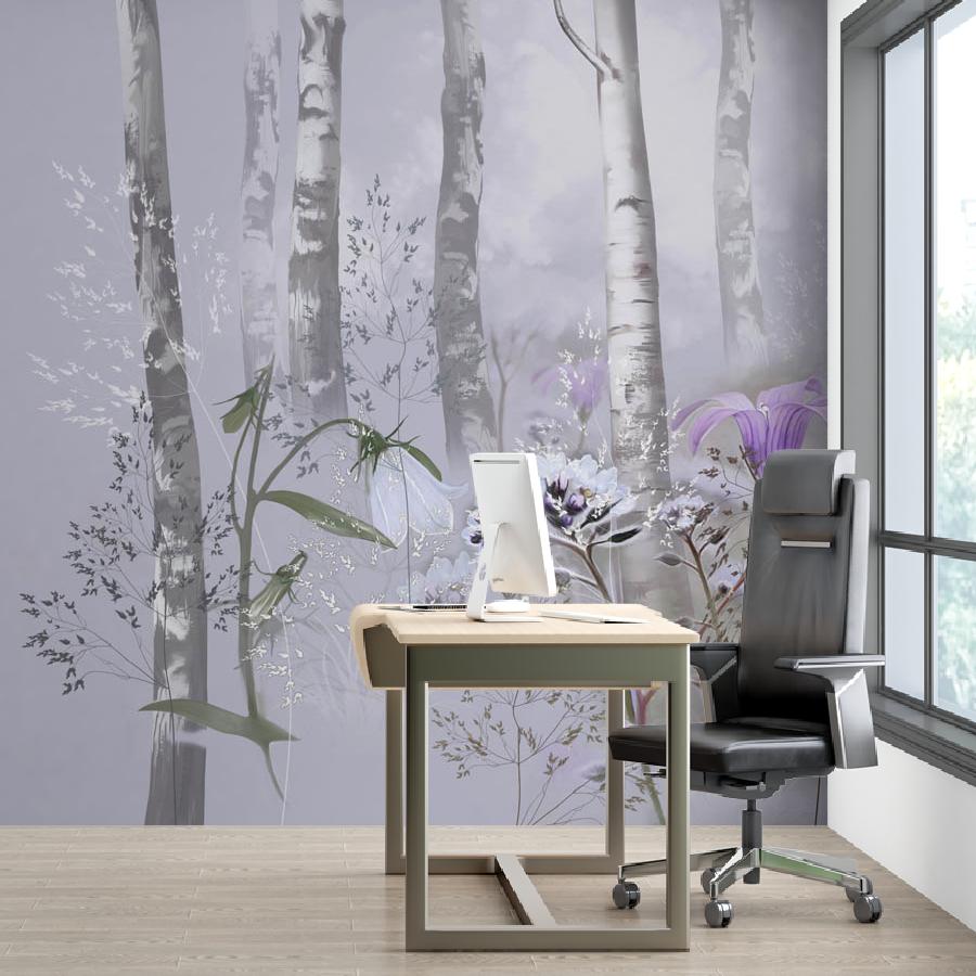 фотообои березовый лес 13-717