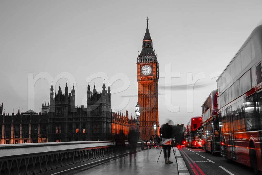 Фотообои Лондон в серых красках