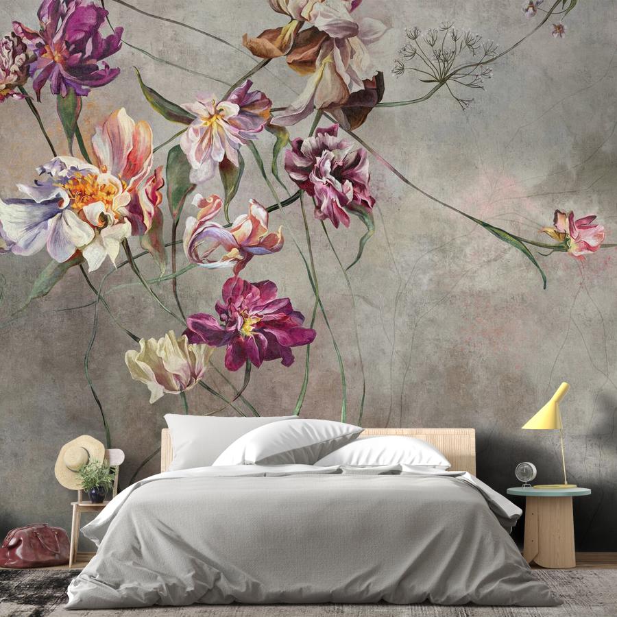 фотообои красивый принт с цветами 12-1888