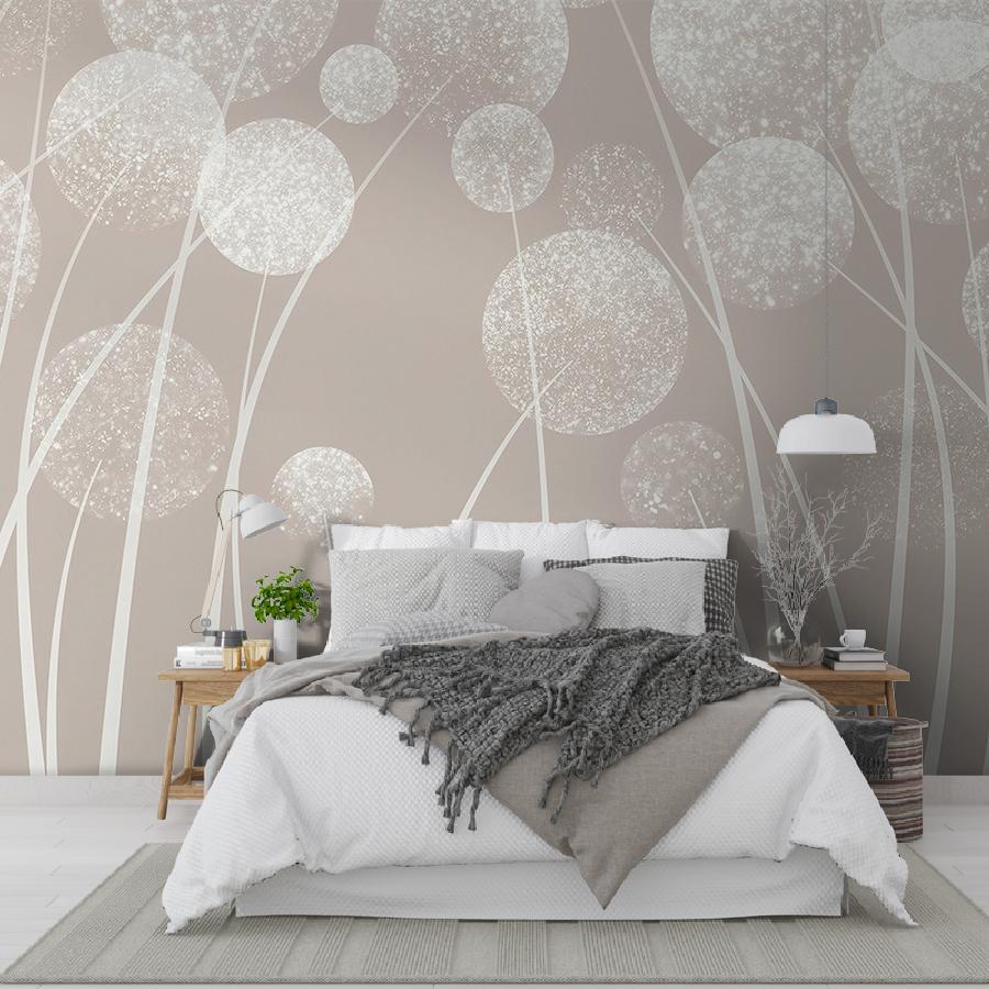 фотообои белые одуванчики 9-2161