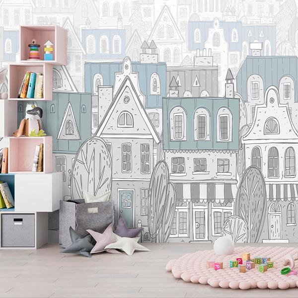 фотообои город в детскую 14-084 фотообои город в детскую 14-084