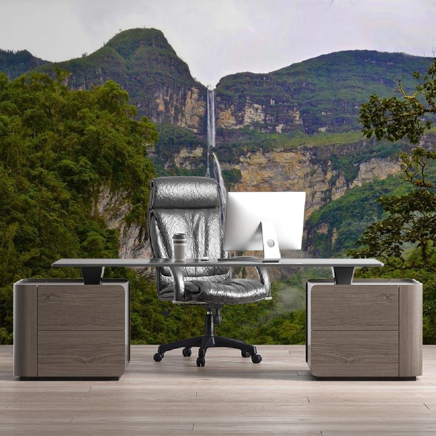 фотообои водопад в горах 9-851