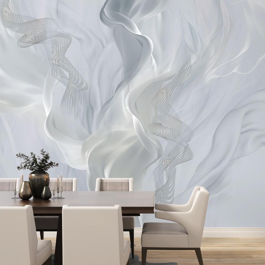 фотообои нежные голубоватые волны 13-1094