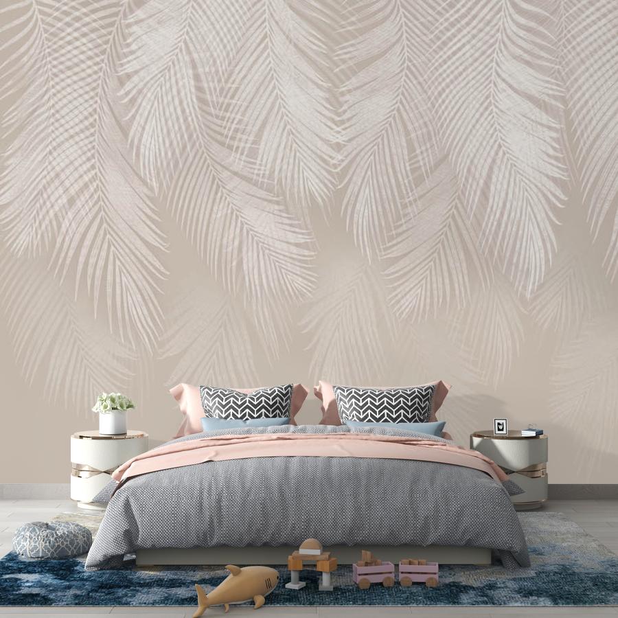 фотообои листья светлые тонкие 13-630