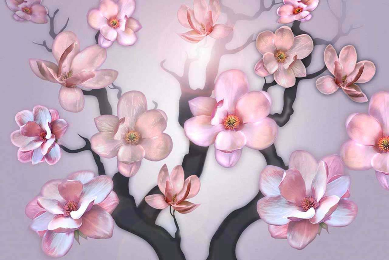Фотообои Ветка розовой сакуры