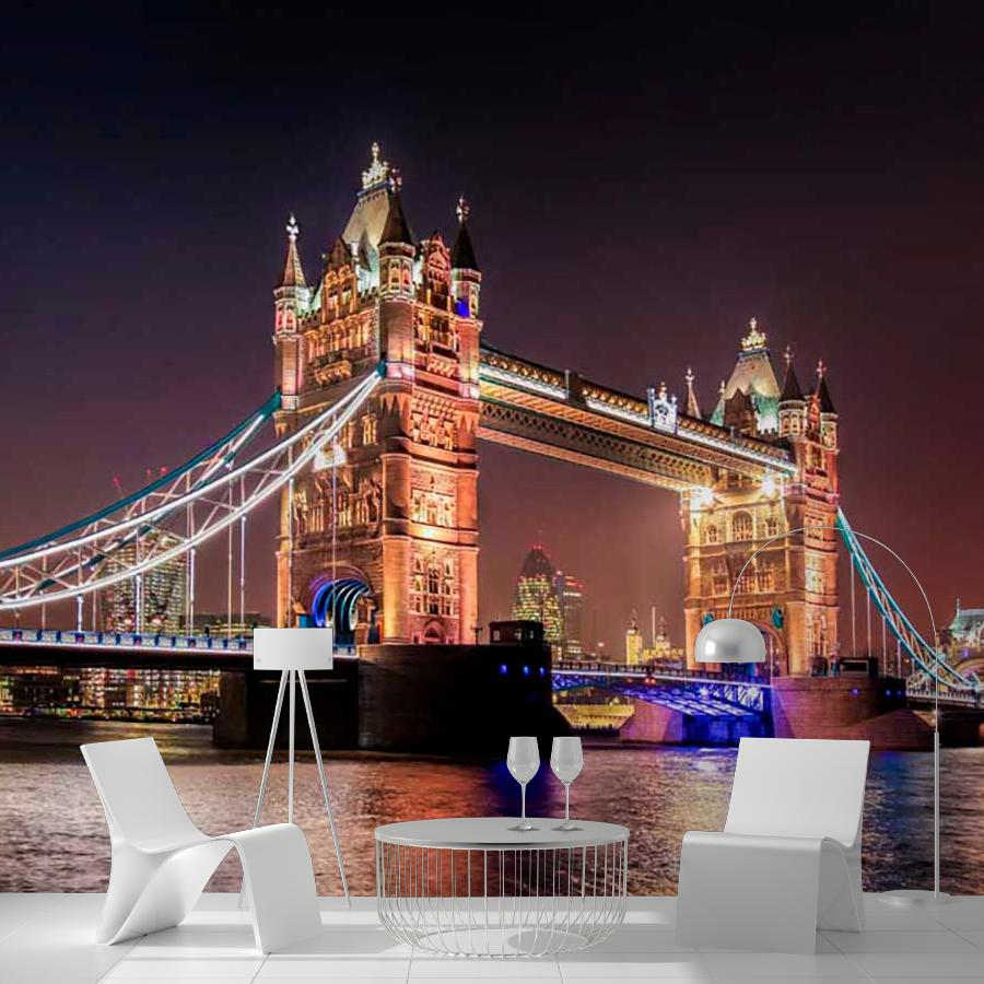 фотообои тауэрский мост поздним вечером 9-532