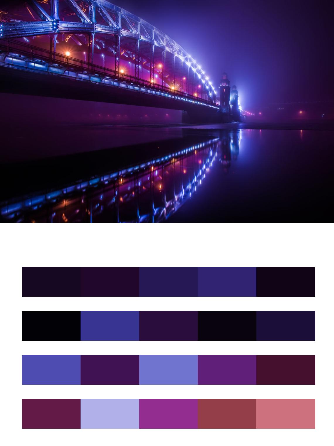 Большеохтинский мост цвета