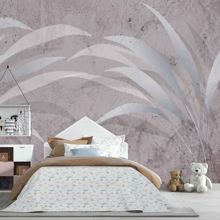 фотообои листья фон в гостиную 14-1237