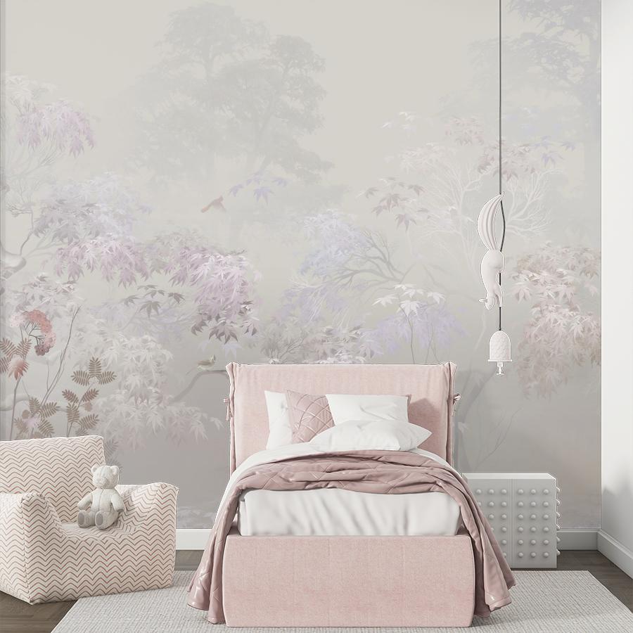 фотообои полянка с деревьями 13-1102