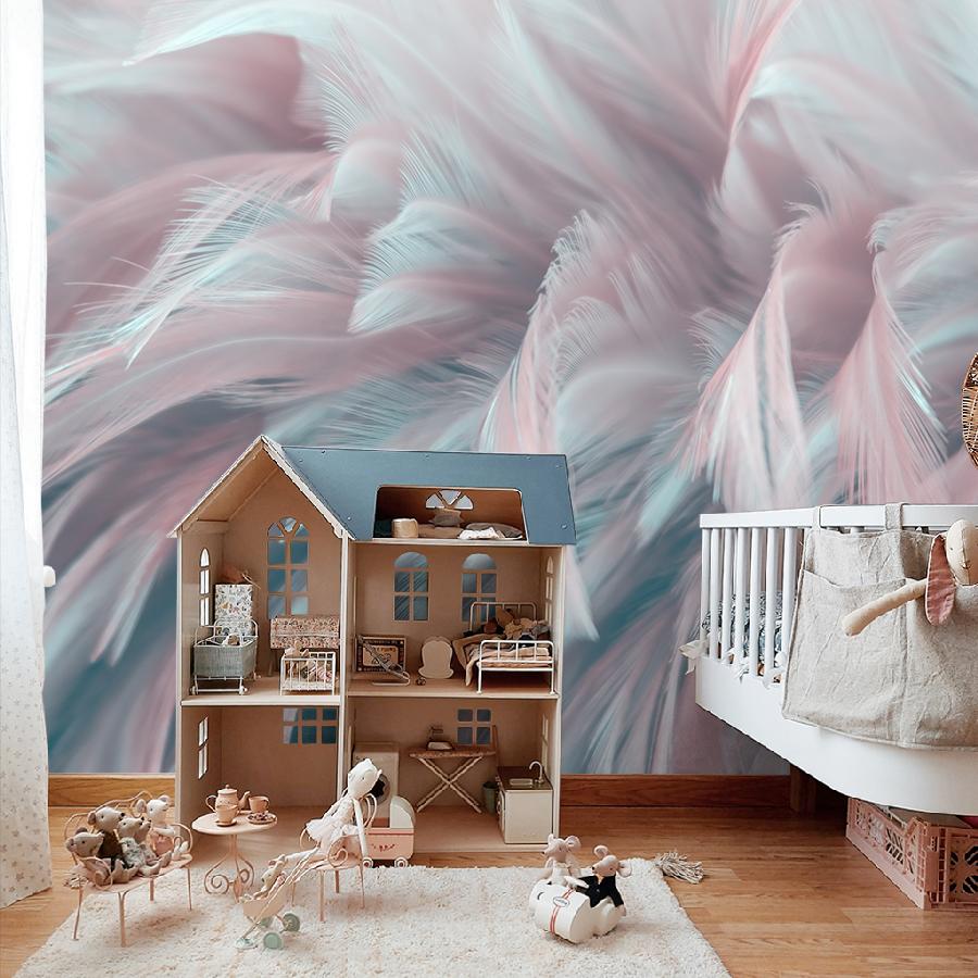 фотообои объемные 3д перья 9-1218