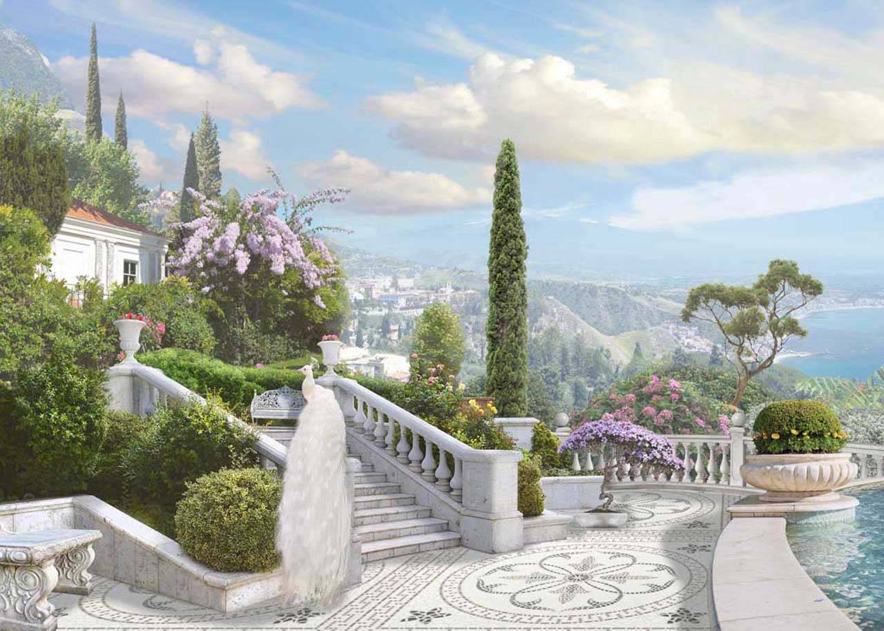 фотообои прекрасная вилла с видом на залив 7-176