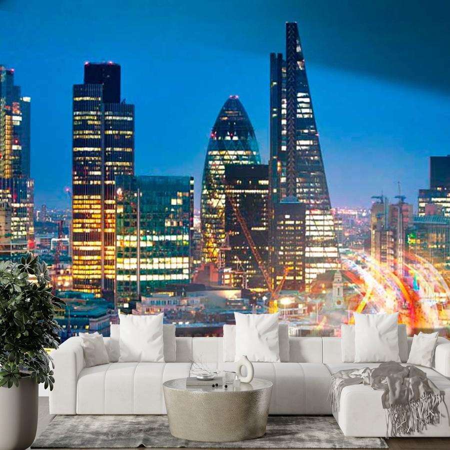 фотообои огни ночного города 9-699