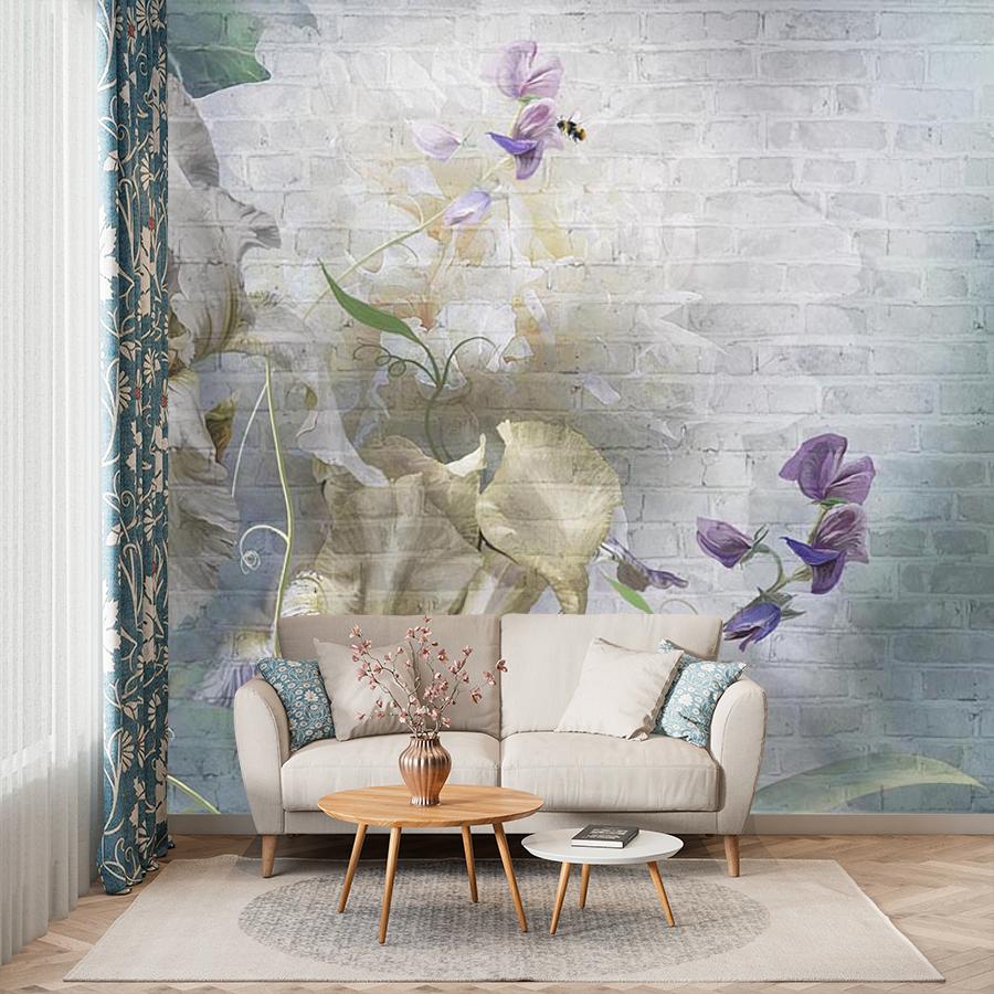 фотообои цветочный букет в дымке 13-469 фотообои цветочный букет в дымке 13-469