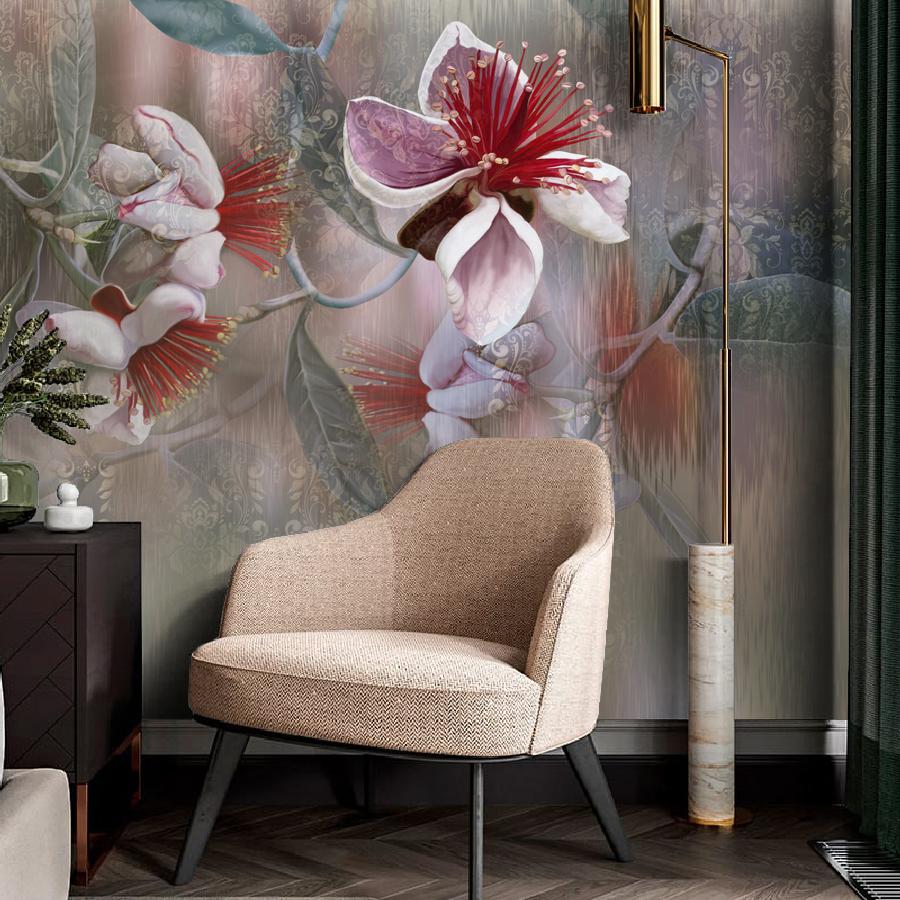 фотообои магнолия с восточным принтом 13-804 фотообои магнолия с восточным принтом 13-804