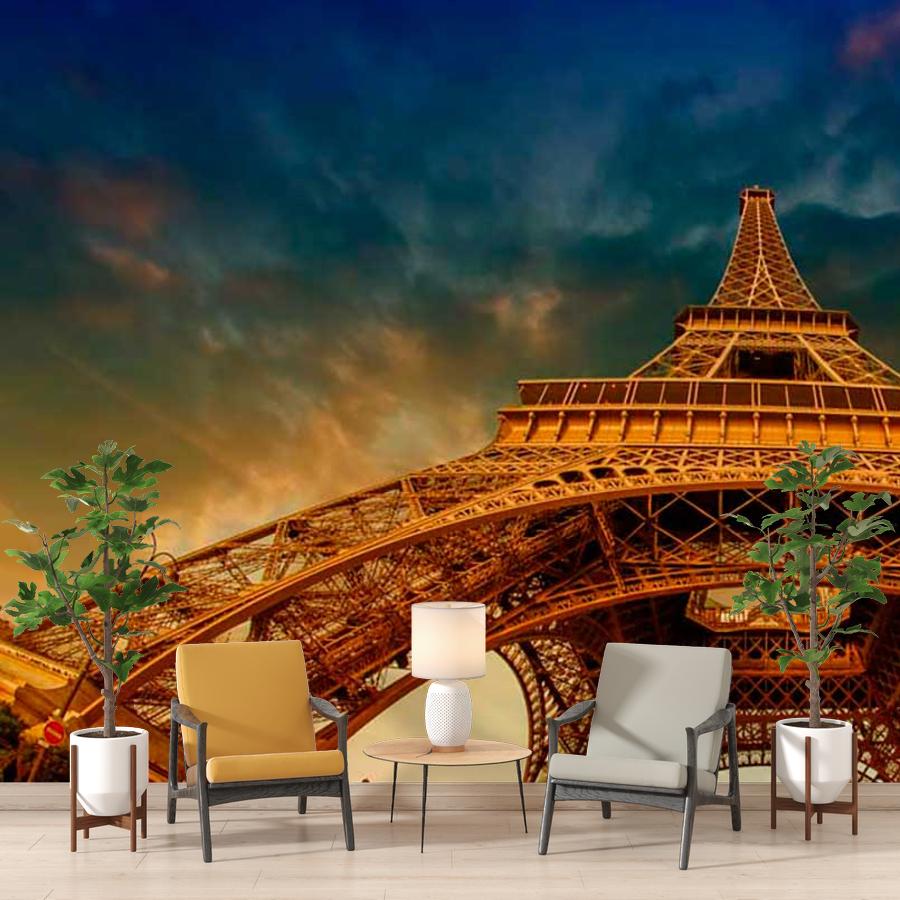фотообои эйфелева башня уходящая вверх 9-793