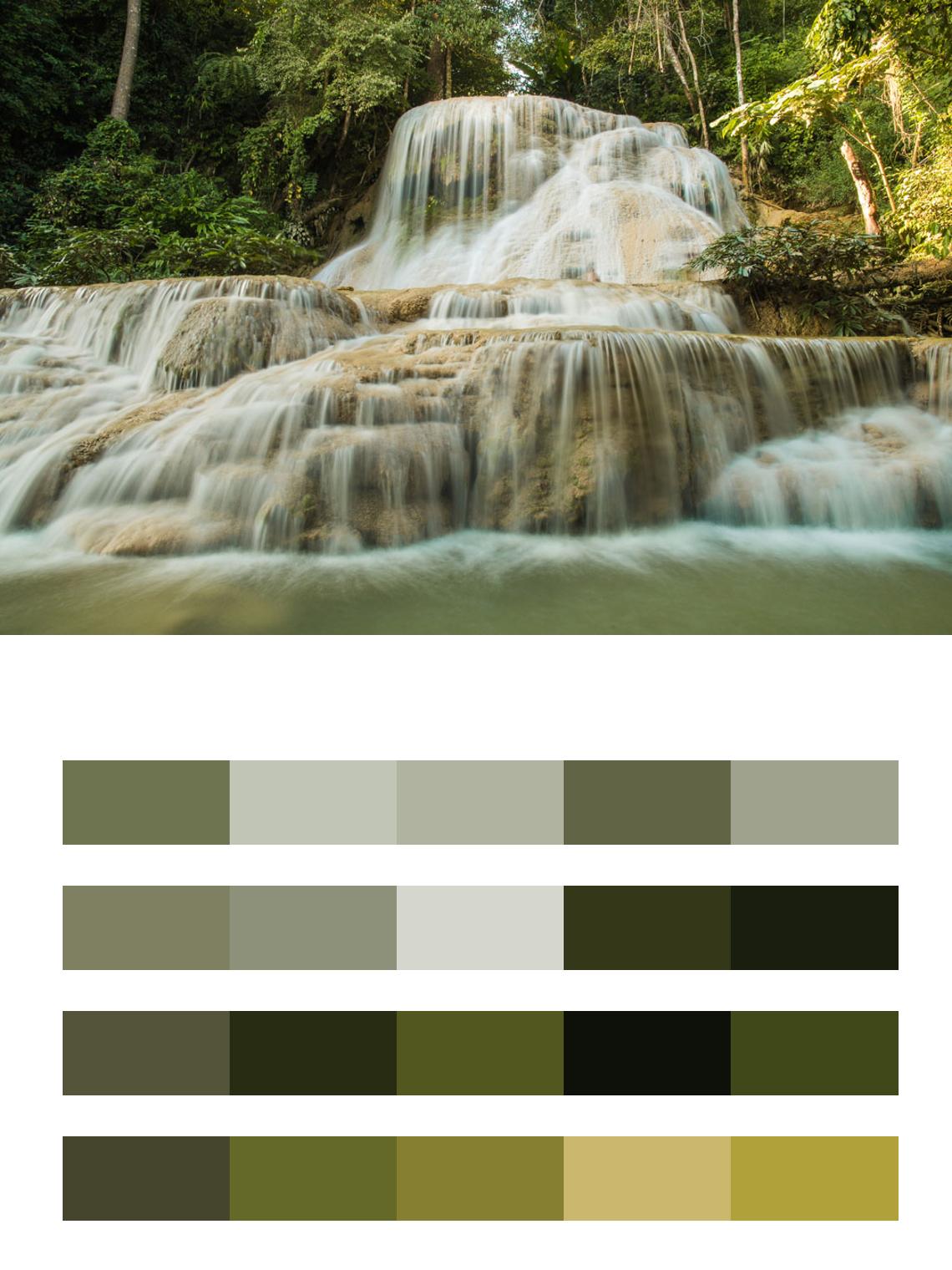 Водопад Макаэ, Таиланд цвета