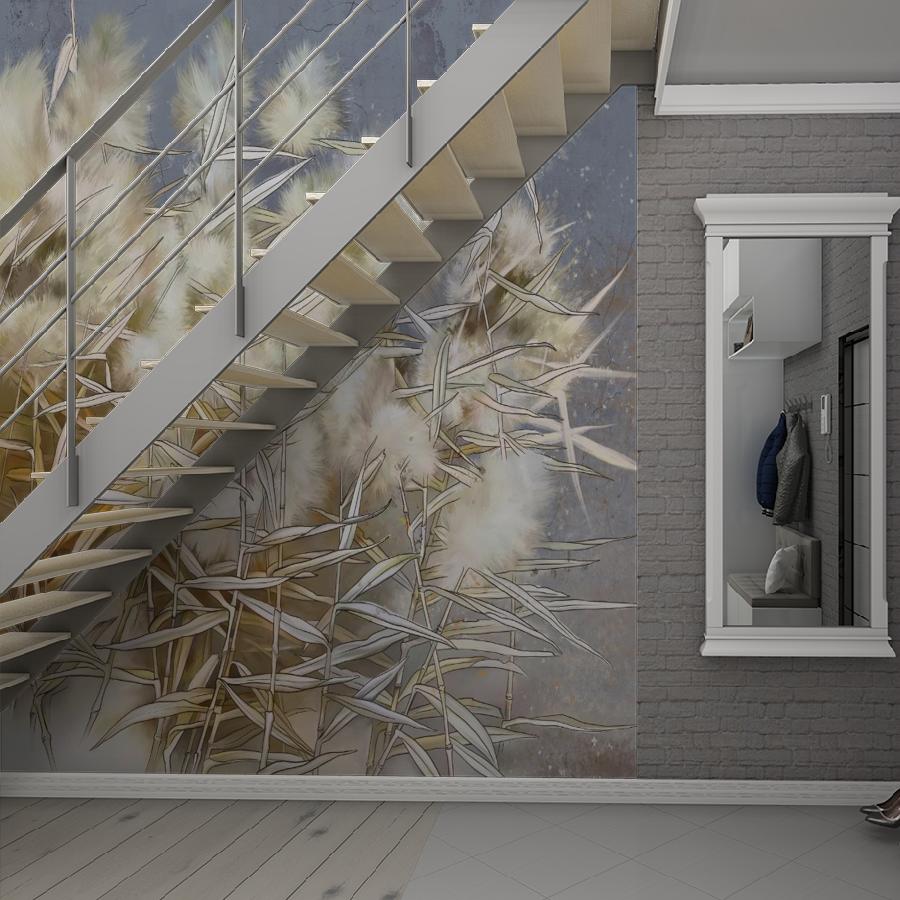 фотообои белый камыш 10-956