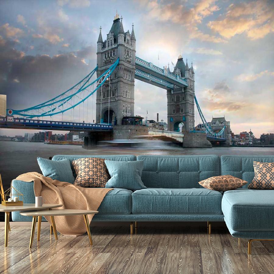 фотообои тауэрский мост в нежных тонах 9-461