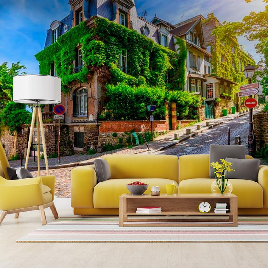 фотообои солнечная улочка парижа 9-728