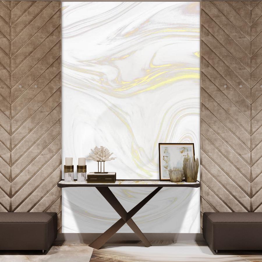 фотообои флюид арт - золотистый шелк 9-957