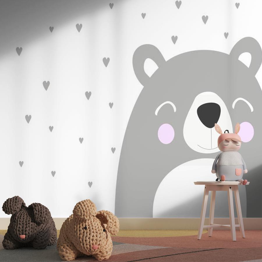 фотообои мишка серый 12-886