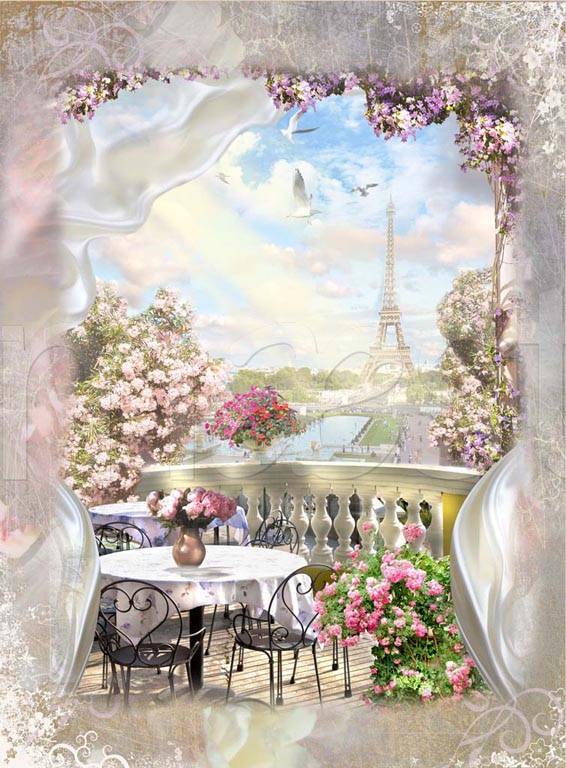 Фотообои Завтрак в парижском кафе